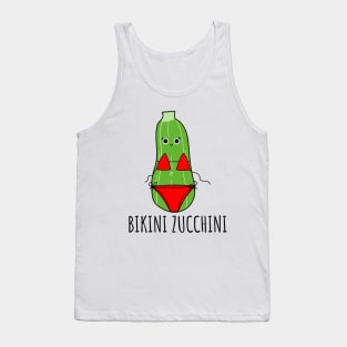 Bikini Zucchini Funny Zucchini Tank Top